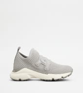 Kate Slip-on Sneakers in Fabric-GREY