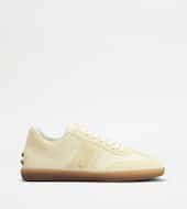 Tod's Tabs Sneakers in Leather-YELLOW