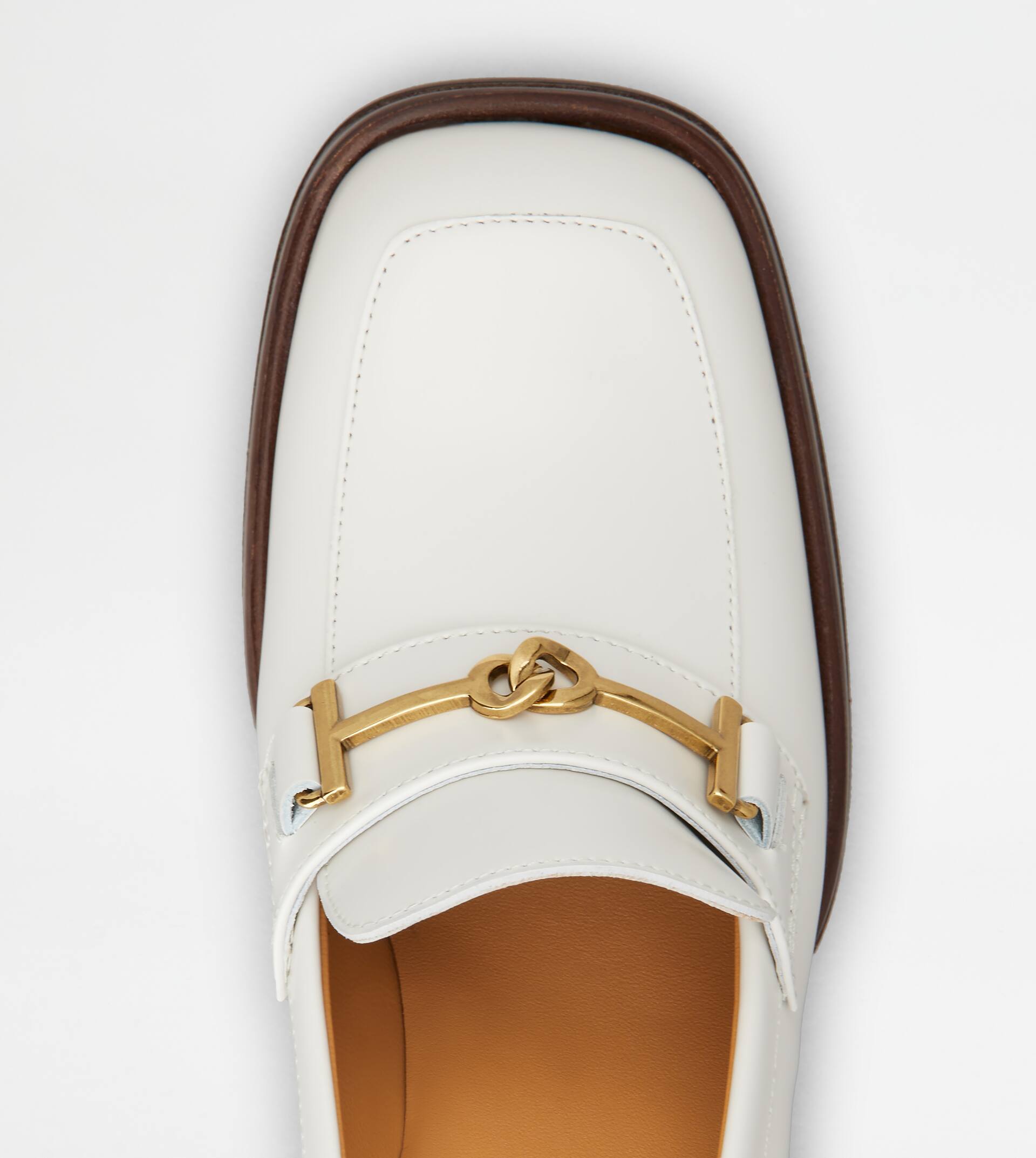 White deals slide loafers