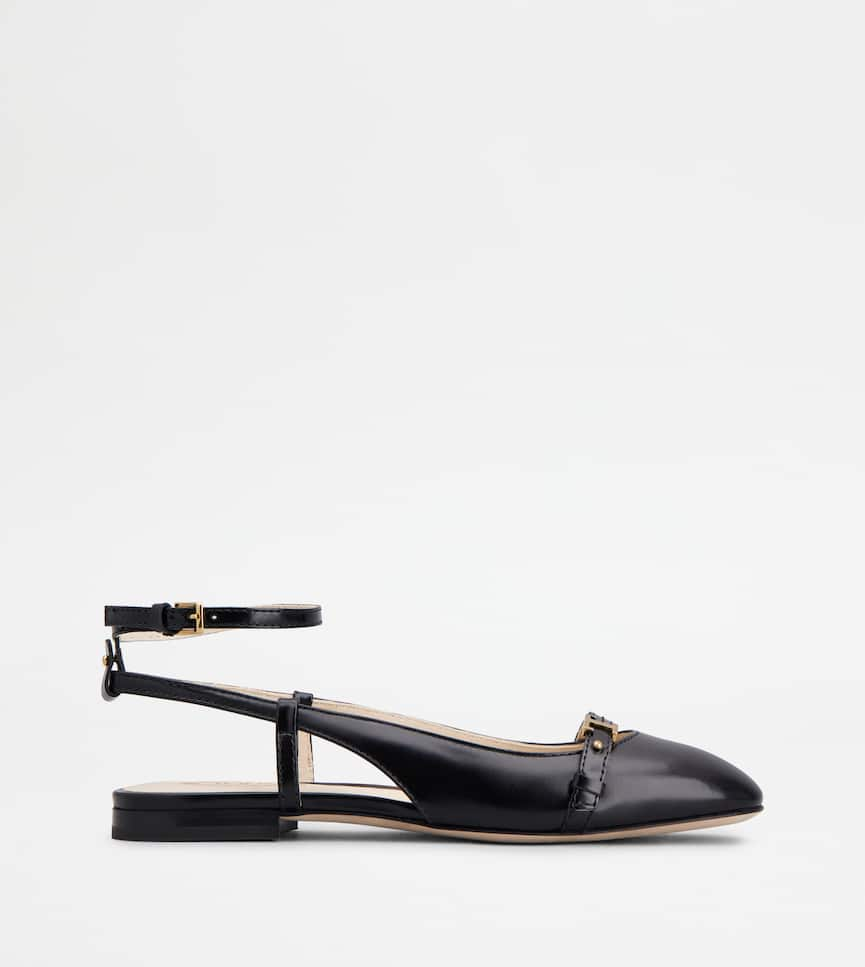 Ballerine Slingback en Cuir - Vue latérale