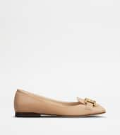 Kate Ballerinas in Leather-PINK